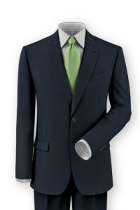 Marine blue custom made suit